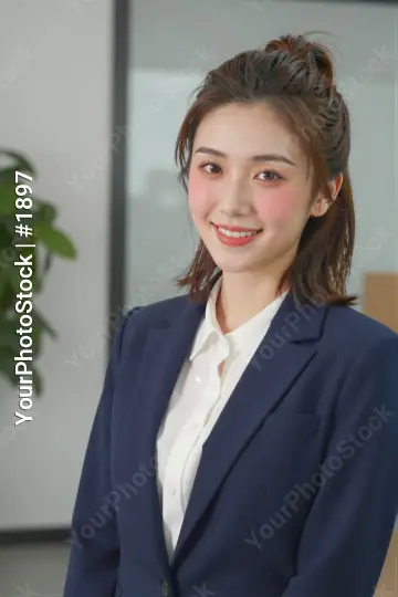 Confident Young Woman in Office Portrait professional