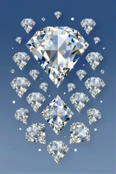Luxury Diamond Ring Illustration jewelry depth
