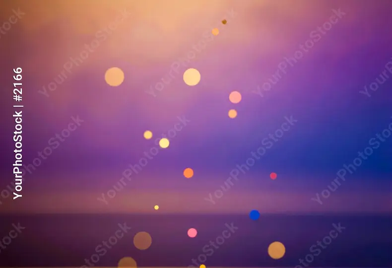 Abstract Gradient Background with Circles - Sunset Ocean