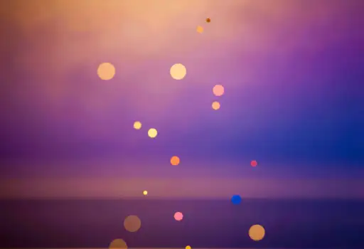 Abstract Gradient Background with Circles - Sunset Ocean