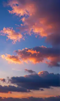 Sunset Landscape with Vibrant Colors clouds movement