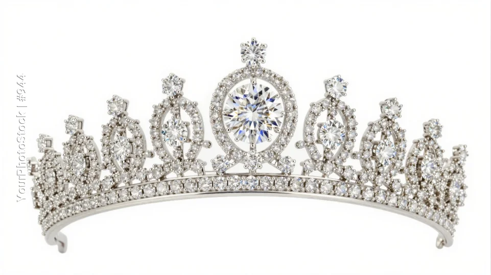 Elegant Diamond Tiara for Luxury Events white gold