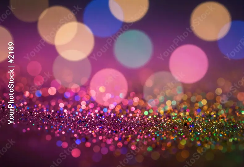 Glittery Bokeh Circles Background festival celebration