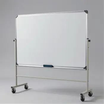 Rollable Metal Whiteboard with Blue Marker wheeled