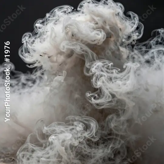 Mysterious White Smoke Swirling Upwards ethereal