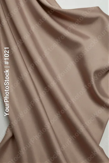 Close-up of Elegant Beige Fabric with Silky Texture