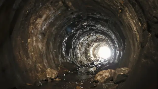 Rock Tunnel Cave Inside Mining Site mineral extraction