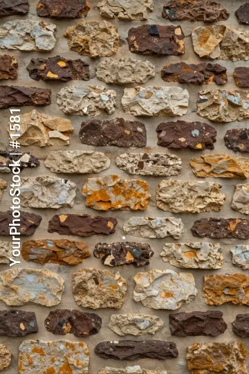 Rustic Textured Surface of Irregular Rocks grid