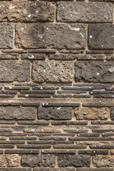 Old Rustic Brick Wall Close-Up horizontal pattern texture