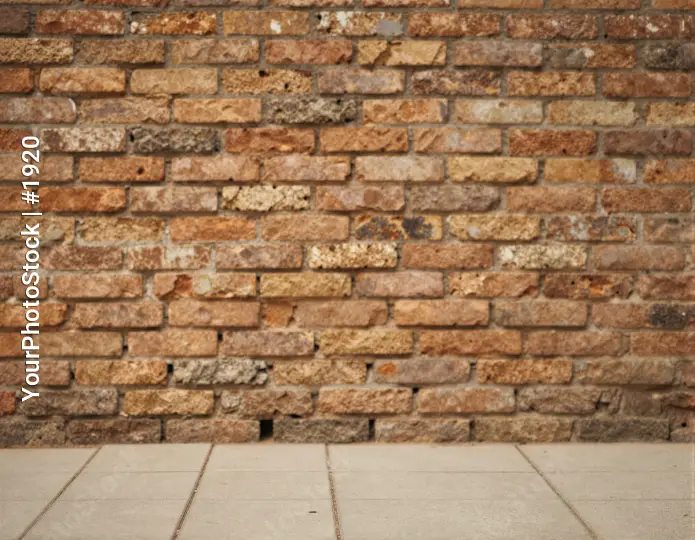 Weathered Brick Wall Close-Up mortar old tiles