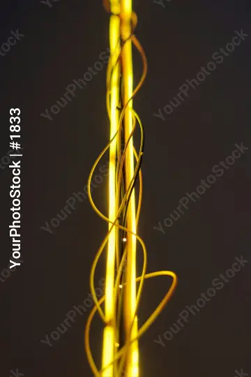 Twisted Yellow Stick Design intricate movement