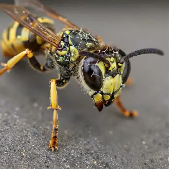 Wasps Head and Abdomen Close-Up insects stripes