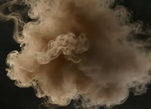 Light Beige Smoke Swirling Close-Up vapor energetic