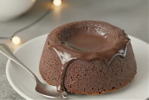 Freshly Baked Chocolate Cake on Plate fresh baked