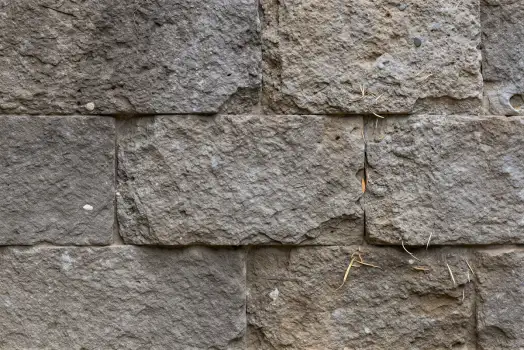 Weathered Stone Wall Close-Up irregular blocks