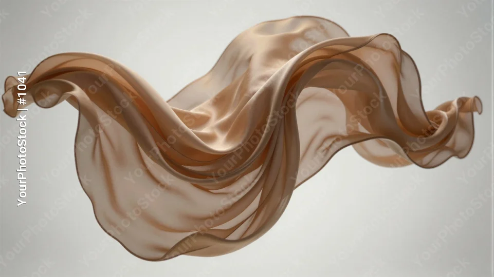 Silky Peach Fabric Flowing Upwards satin light peach