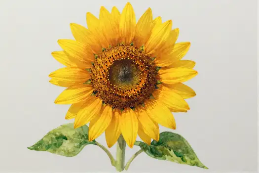 Cheerful Sunflower Close-Up yellow petals bloom