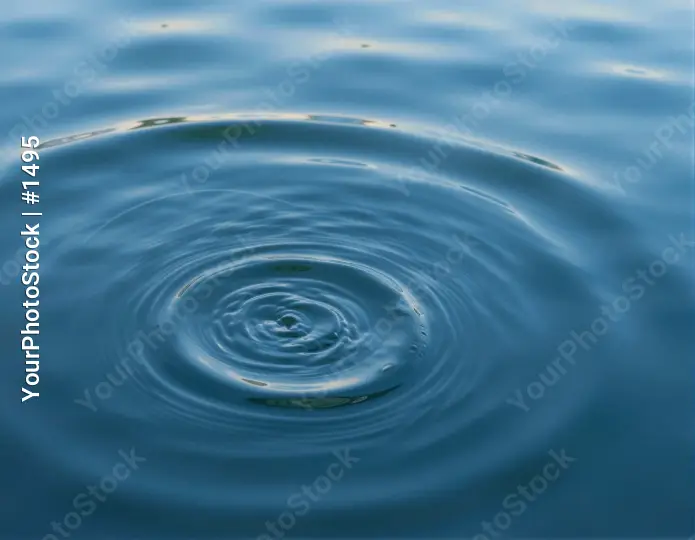 Calm Blue Water Ripples Close-Up reflection depth