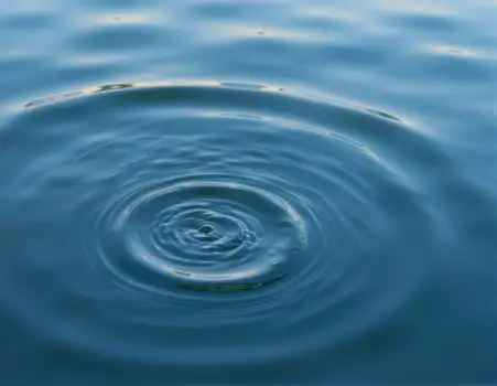Calm Blue Water Ripples Close-Up reflection depth