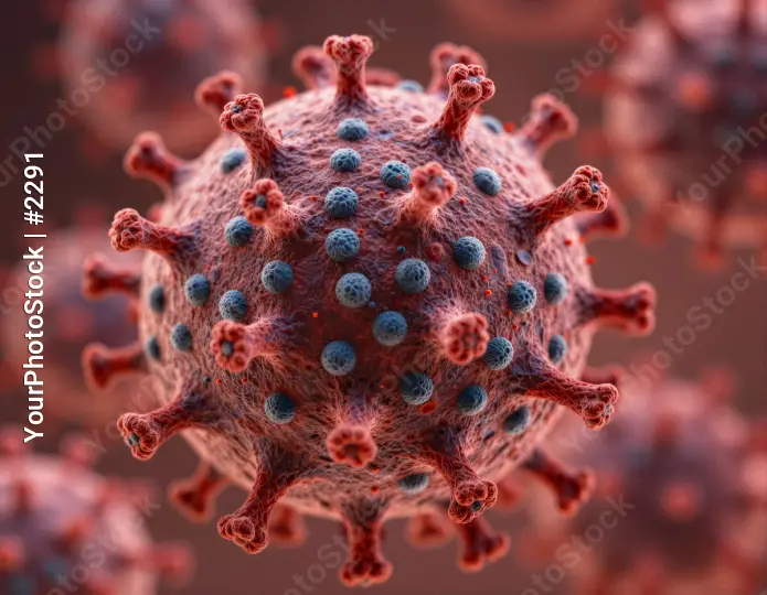 Scientific 3D Visualization of Viral Pathogen Particle