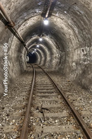 Mineral Extraction Tunnel Inside Mountain mining