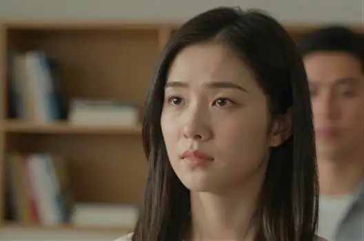 Serious Young Woman Deep in Thought korean drama