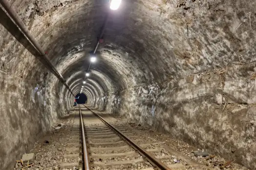 Mineral Extraction Cave Tunnel Inside Mountain