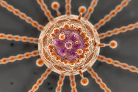 Complex Structure Anatomy - Central Nucleus Surrounded by Radial