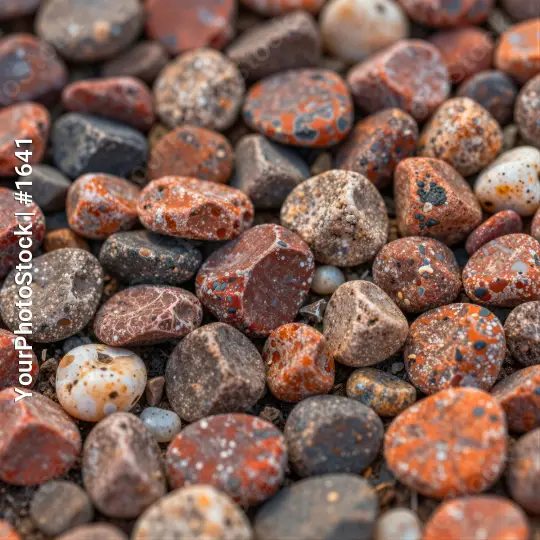 Close-up of Vibrant Pebbles in Various Colors