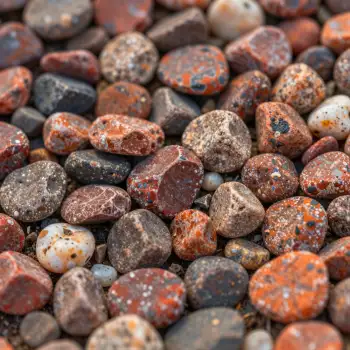 Close-up of Vibrant Pebbles in Various Colors