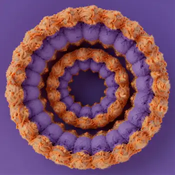 Abstract 3D Visualization of Networked Biological Nodes
