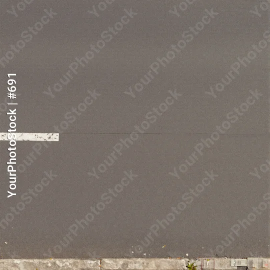 Concrete Road with White Center Line white line
