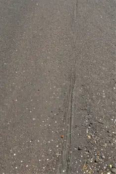 Asphalt Road with Diagonal Pattern pavement line