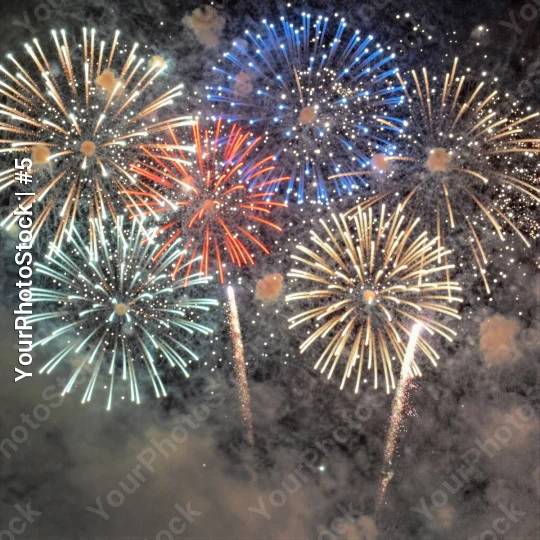 Colorful Night Fireworks