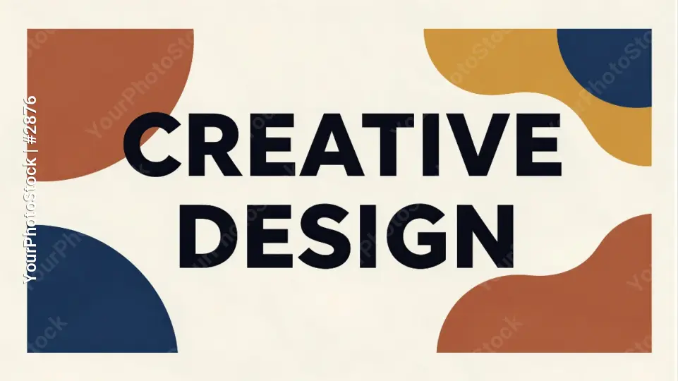 Creative Design Sign with Abstract Pattern