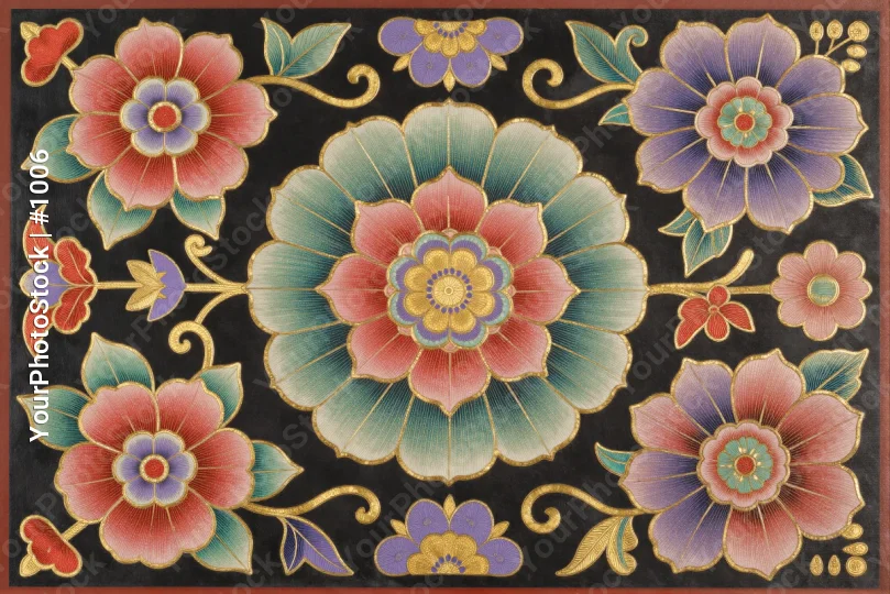 Mandala Flower Design Decorative Panel interior