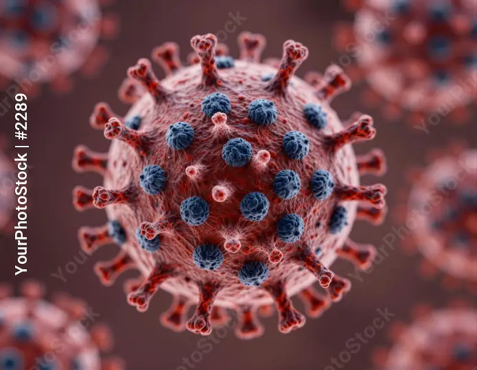 Viral Pathogen Particle 3D Model science research