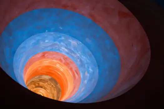 3-Layer Colorful Circle with Depth Effect layers
