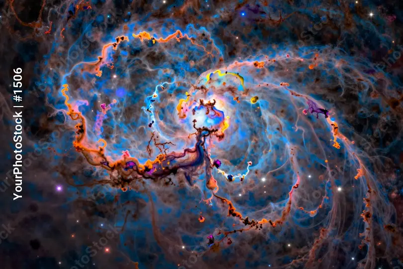 Spiral Galaxy Abstract Digital Art abstract art