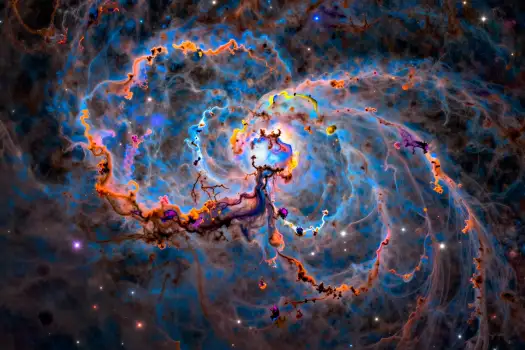 Spiral Galaxy Abstract Digital Art abstract art