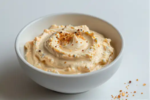 Creamy Dip with Sprinkles in White Bowl food snack