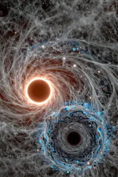 Black Hole Digital Artwork space astronomy swirling pattern