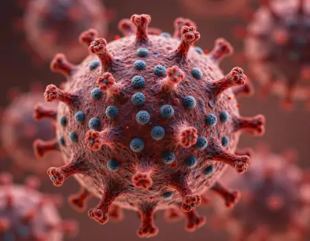 Scientific 3D Visualization of a Viral Pathogen Particle