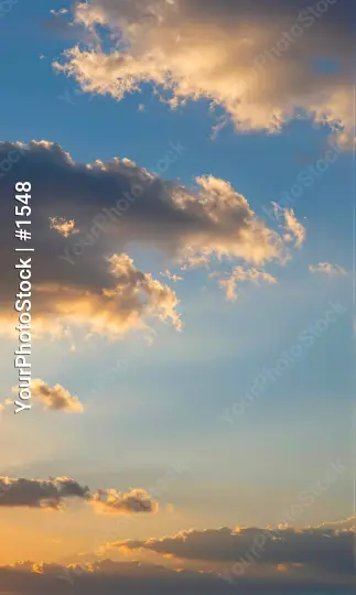 Serene Sunset Over Ocean peaceful calm clouds