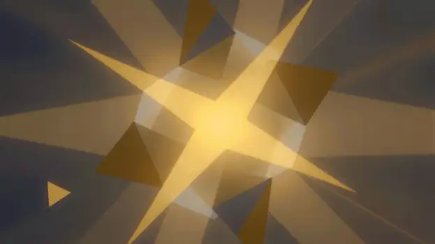 Abstract Digital Art Starburst Gradient Triangles