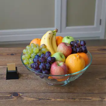 Fresh Fruits Bowl Arrangement fresh produce wooden table