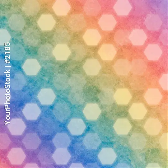 Abstract Hexagonal Background with Rainbow Colors