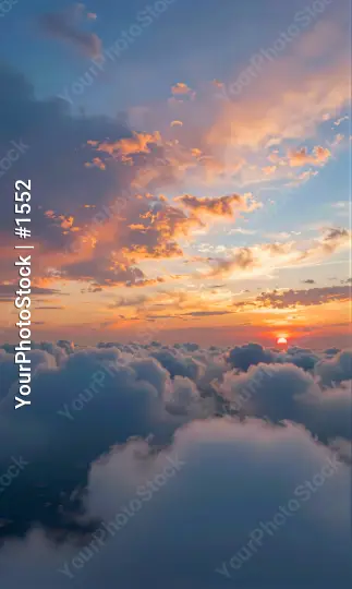 Sunset Landscape with Vibrant Colors orange pink