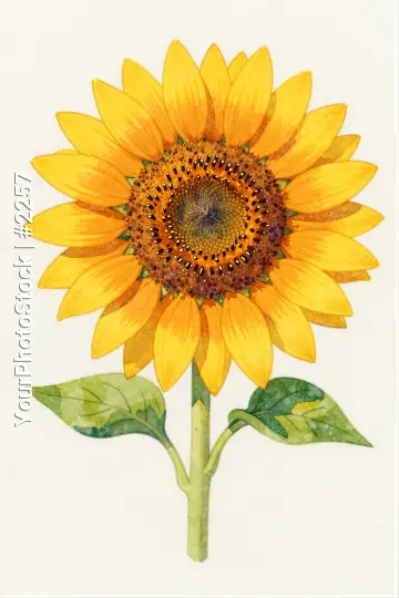 Bright Yellow Sunflower with Dark Brown Spots