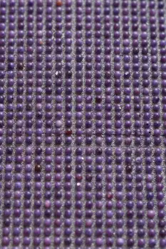 Deep Purple Beaded Fabric Close-Up beads textured